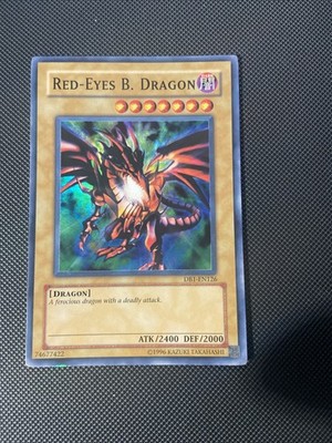Yu-Gi-Oh! SUPER RARE HOLO CARD RED EYES B. DRAGON DB1-EN126 LP