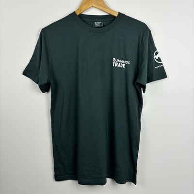 #ad BUNNINGS TRADE Shirt Mens Medium Green Workwear Hardware Tradie Tshirt AU $44.95