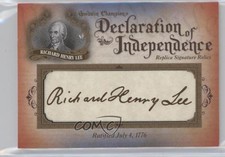 2016 Upper Deck Goodwin Champions 4/76 Richard Henry Lee #DOI-13 0jd0