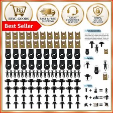 100PCS U-Nut Fastener Kit: Durable Automotive Rivets for Safe Installations