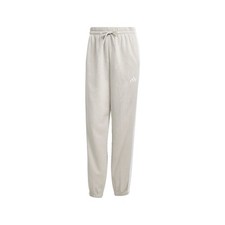adidas Essentials 3Stripes Fleece LooseFit Joggers Womens Beige Casual Athletic