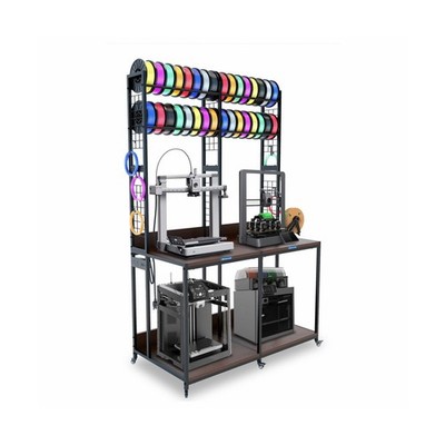 2025 Upgraded Dual 3D Printer Stand with Filament Storage Workstation, Extend...