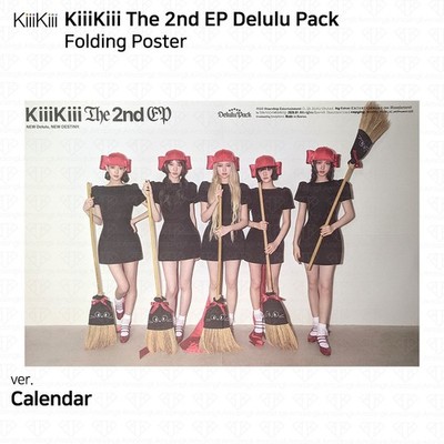 KiiiKiii 2nd EP Delulu Pack Calendar/Crystal Ball/Headphone/Bubble