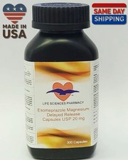 Life Sciences Pharmacy Esomeprazole Magnesium 20mg DR Capsules 300 Exp 11/2028