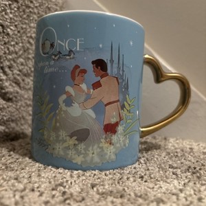 DISNEY Cinderella "Once upon a time..." Cup Mug Collectible 12 oz used