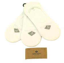 New SPERRY Shoe Size 5-10 White 3 Pair Mid Vamp Liner Socks Women's MSRP 16