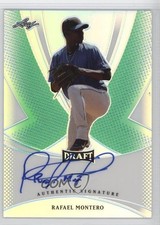 2013 Leaf Metal Draft Green Prismatic 1/10 Rafael Montero #BA-RM1 Auto 0t3
