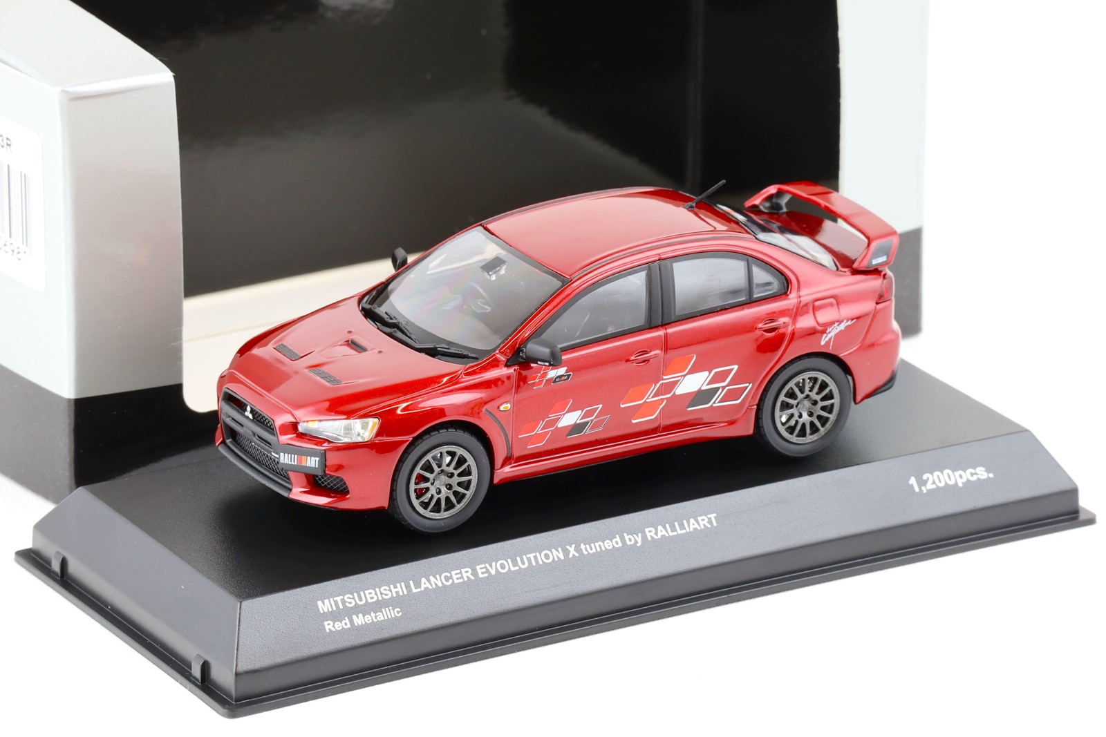 1:43 Kyosho Mitsubishi Lancer Evolution X RALLIART Red Metallic