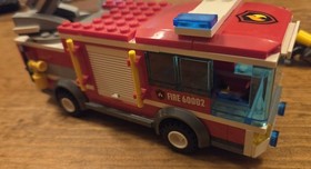 LEGO CITY Fire Truck Set # 60002 100% Complete minifigs Figures lot 2012 No Box