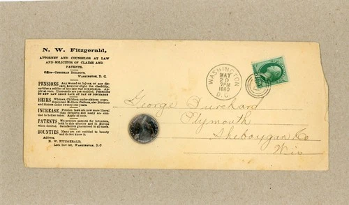 GEORGE BURCHARD, PLYMOUTH, WI / WHALER STONINGTON IN U.S.-MEXICO WAR  (#1 OF 2)