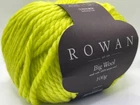 Rowan Big Wool 091 Citron Green - Super Bulky 100% Merino Wool 100gr 87yds