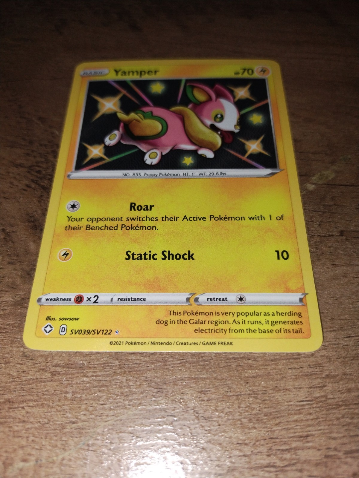 Yamper SV039/SV122 Shining Fates: Shiny Vault Holo-NM