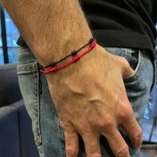 Red Black String Couple Bracelet Lover Protection Braid Wristband Bangle Gift