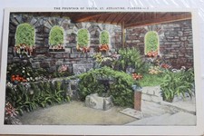 Florida FL St Augustine Fountain of Youth Postcard Old Vintage Card View Post PC