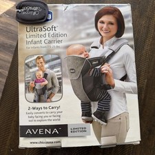 Chicco UltraSoft Infant Carrier w/ Gray Design-No Storage Bag