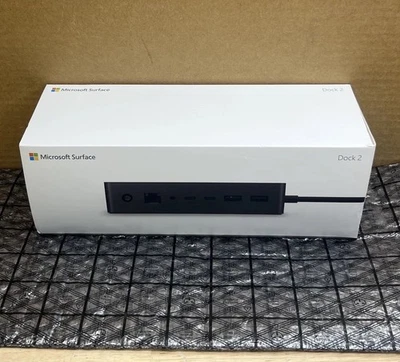 ✅ NEW Microsoft Surface Dock 2 Docking Station 1917 with MS 65W Power Supply