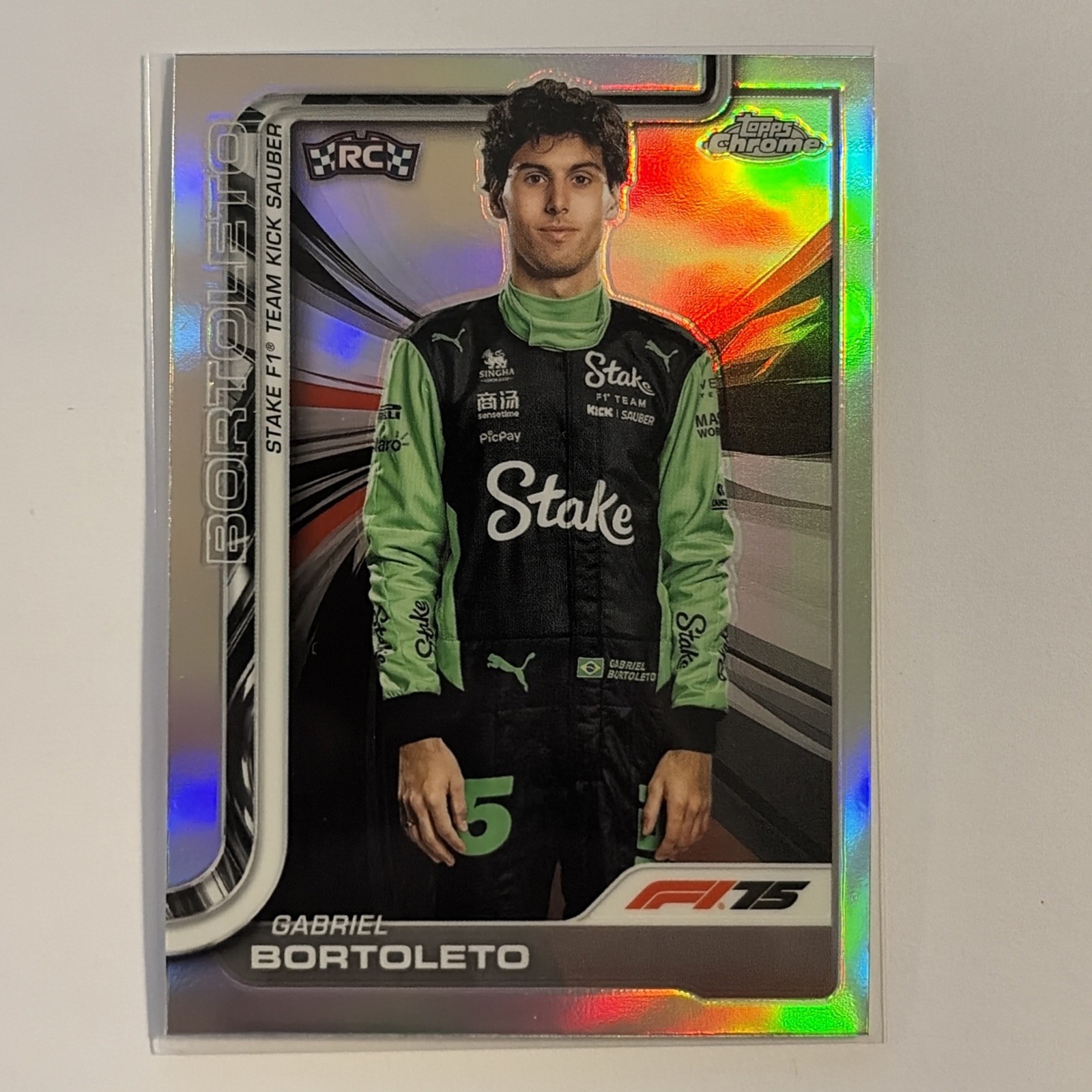 2025 Topps Chrome Formula 1 - F1 Drivers Gabriel Bortoleto #20 Refractor (RC)