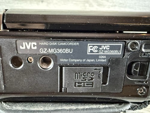 JVC Everio Camcorder Camera GZ-MG360BU (NO CHARGER) - Foto 11 di 11