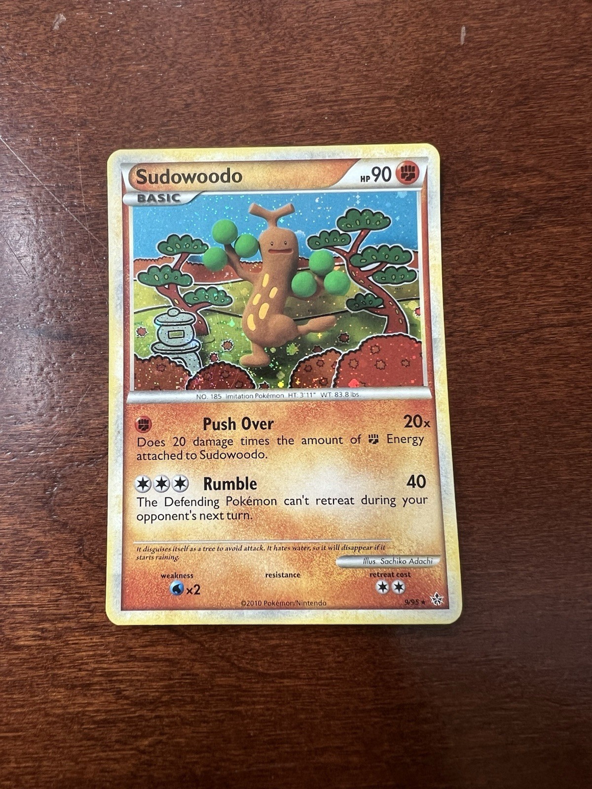 Sudowoodo HGSS Unleashed 9/95 Holo Lp Pokemon Card