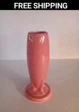 Vintage Fiestaware 6" Flower Bud Vase HLC USA Rose Pink  Fiesta Ware
