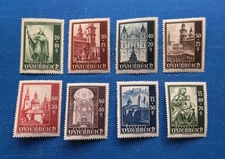 Austria Stamps, Scott B252-B259 Complete Set MNH