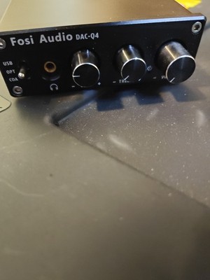 Fosi Audio Q4 DAC Headphone Amp for PC, TV Digital to Analog Audio Converter