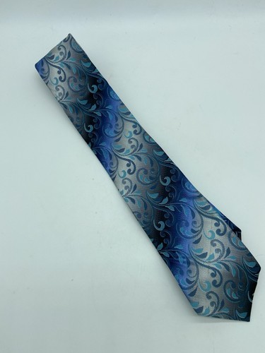 Van Heusen Men's Tie Blue/Teal/Gray Swirl 57.5" NWT - Picture 1 of 5