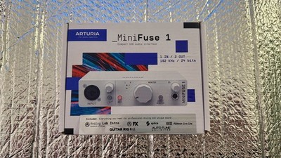 Arturia MINIFUSE-1-WHITE Portable Solo Audio Interface in White BRAND NEW IN BOX