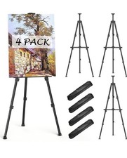 Easels for Painting Canvas, Aredy 66" Art Easel for Drawing, Portable 4 Pack
