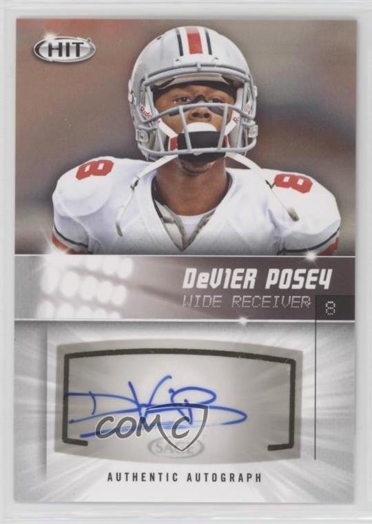 2012 SAGE Hit Lights On Silver DeVier Posey #A88 Rookie Auto RC 00jz