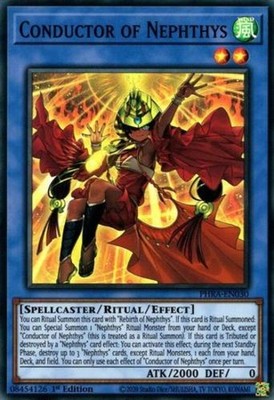 Conductor of Nephthys - PHRA-EN030 - Super Rare - 1st Edition x1 - Near Mint