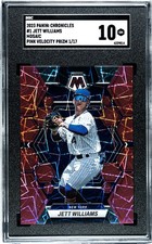 2023 Panini Chronicles #1 Jett Williams Mosaic SGC 10 Pink Velocity Prizm (1/17)