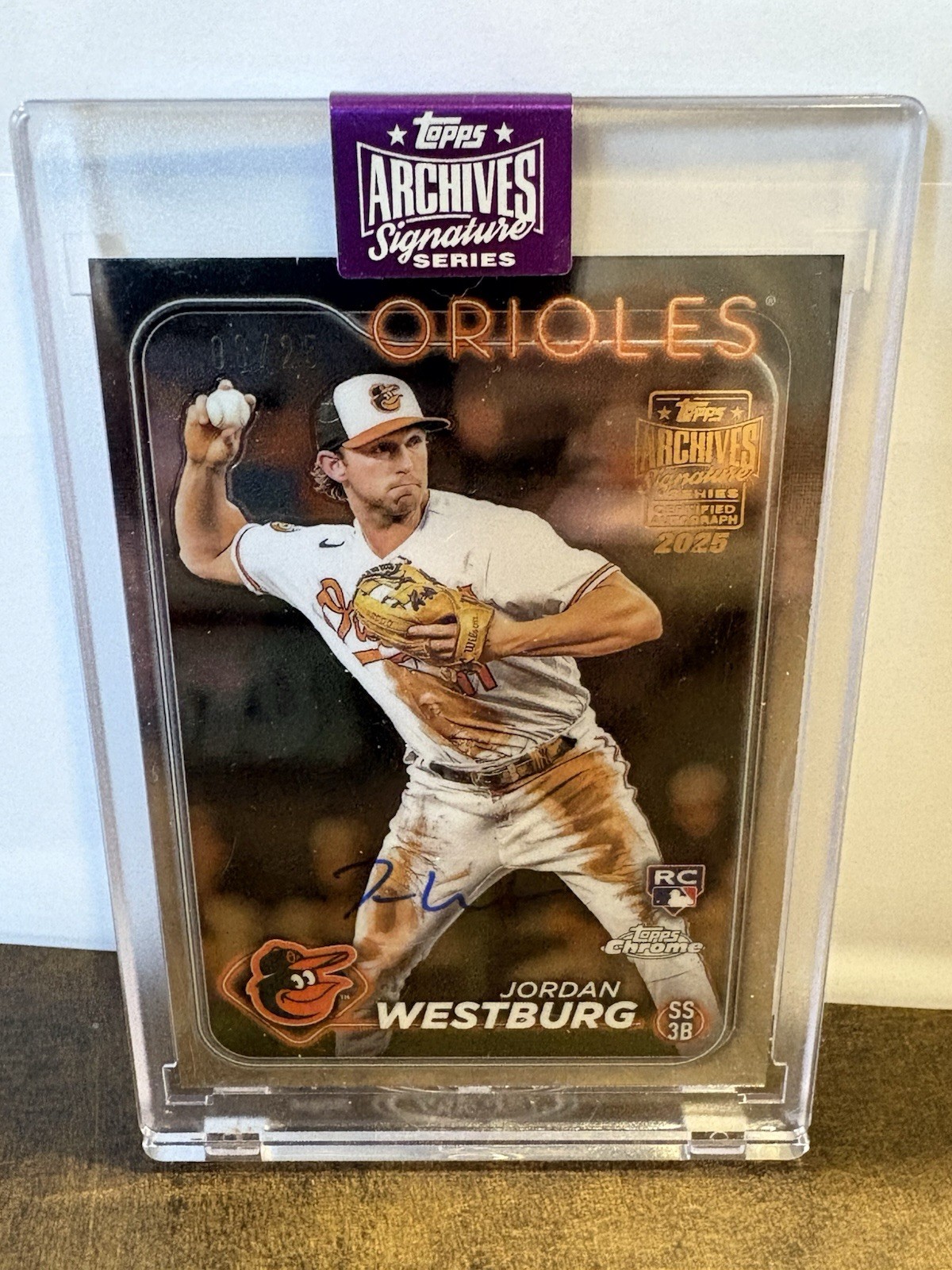 2024 Topps Chrome - Rookie Autographs Jordan Westburg #RA-JWE (AU, RC) 8/25
