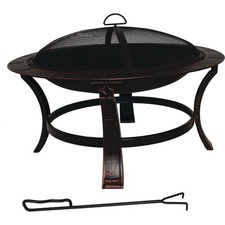 Keaton 30 In. Round Wood Burning Fire Pit FT-51736 SIM Supply, Inc. FT-51736