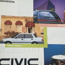 Honda Civic Si Dohc Shuttle - At Jdm Model - Japan Brochure Catalog Rare Honda Civic Si Dohc Shuttle - At Jdm Model - Japan Brochure Catalog Rare