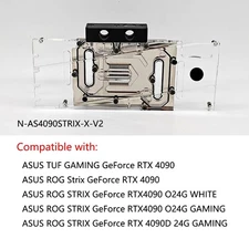 Granzon GPU Water Block For ASUS TUF GAMING RTX 4090 / RTX4090 ROG Strix