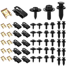 105 X Car Screws and Clips Bolts, Car Bumper Screws, Trim Engine Undertray Bolts