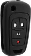 Keyless Entry Remote Key Cover Silicone Rubber Skin Remote Start 4-Button One