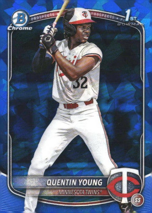 2025 bowman draft chrome sapphire #BDC-92 Quentin Young