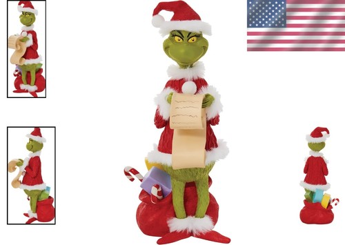 Collectible 9-Inch Dr. Seuss Grinch Figurine with Textured Finish - Joyful Gift - Picture 2 of 7