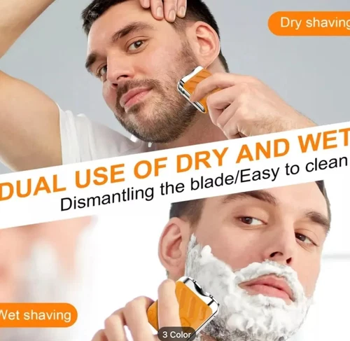Portable Rotary Dual Ring Electric Shaver,Waterproof Mini Display Beard Shaver - Bild 9 von 38