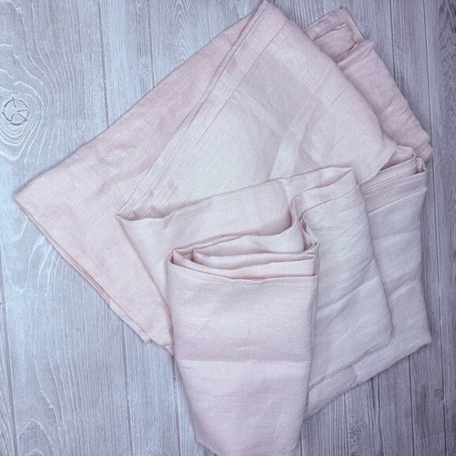 Restoration hardware teen 2015 light pink metallic drapes 2 50x100 inch curtains - Picture 9 of 12