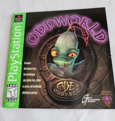 Oddworld: Abe's Oddysee Game w/ Manual (Sony PlayStation 1 PS1