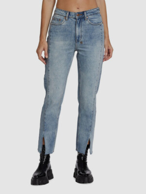 $220 Ksubi Woman's Blue Nine O Lifetime Panel High-Waisted Jeans Pants Size 27
