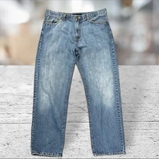 Vintage Calvin Klein Straight Leg Medium Wash Classic Men's Denim Blue Jeans 36