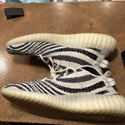 Size 12 - adidas Yeezy 350 V2 Zebra Boost White | eBay
