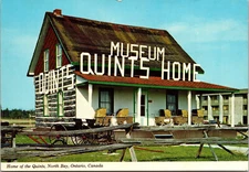North Bay Ontario Canada Quints Home Museum Postcard Dionne Quintuplets