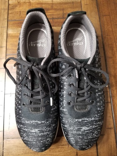 Dansko Hanna Sneaker Womens Sz EU 41 US 10.5 - 11 Black Gray Comfort Shoes Lace - Picture 4 of 12