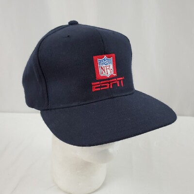 ESPN NFL Snapback Hat Cap Embroidered Navy Blue, Sports Football Athletics
