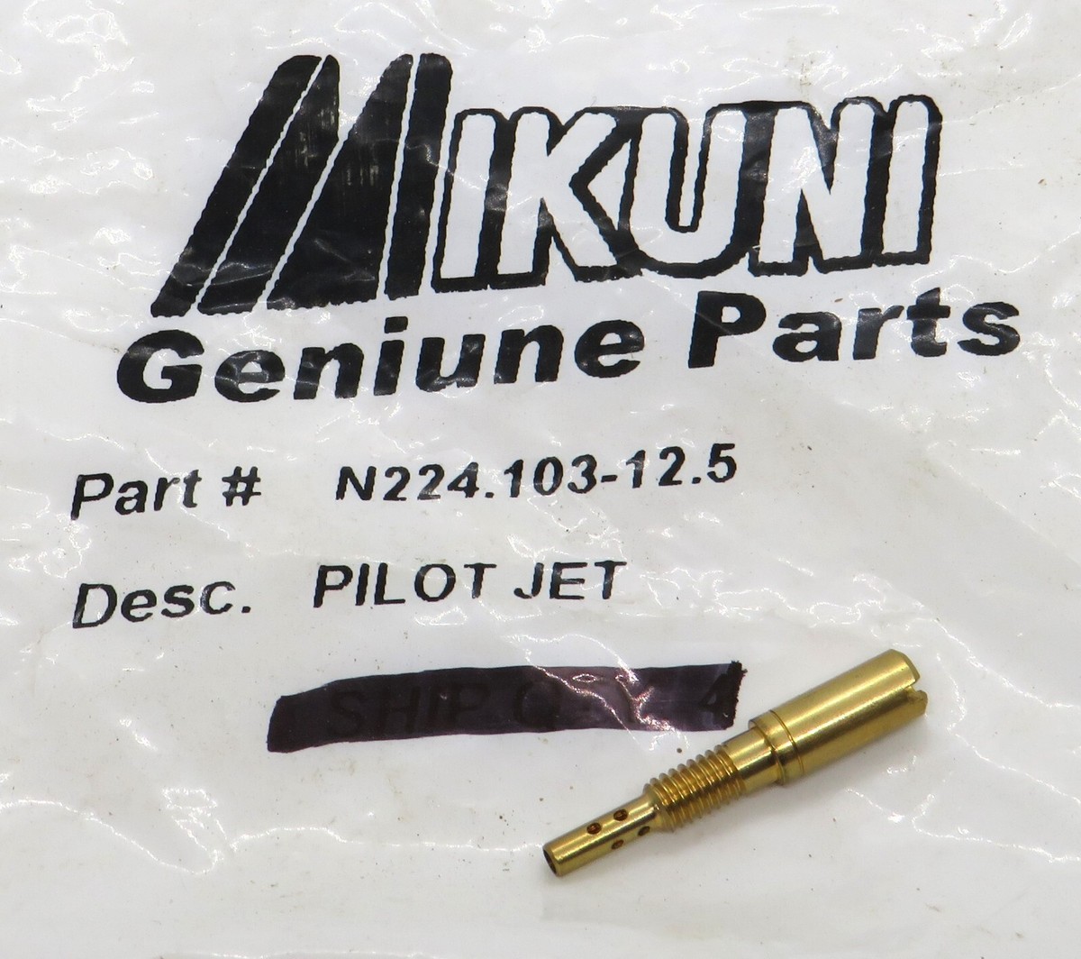 N224.103-12.5 Mikuni Pilot Jet 12.5 for Honda CR Yamaha YZ and